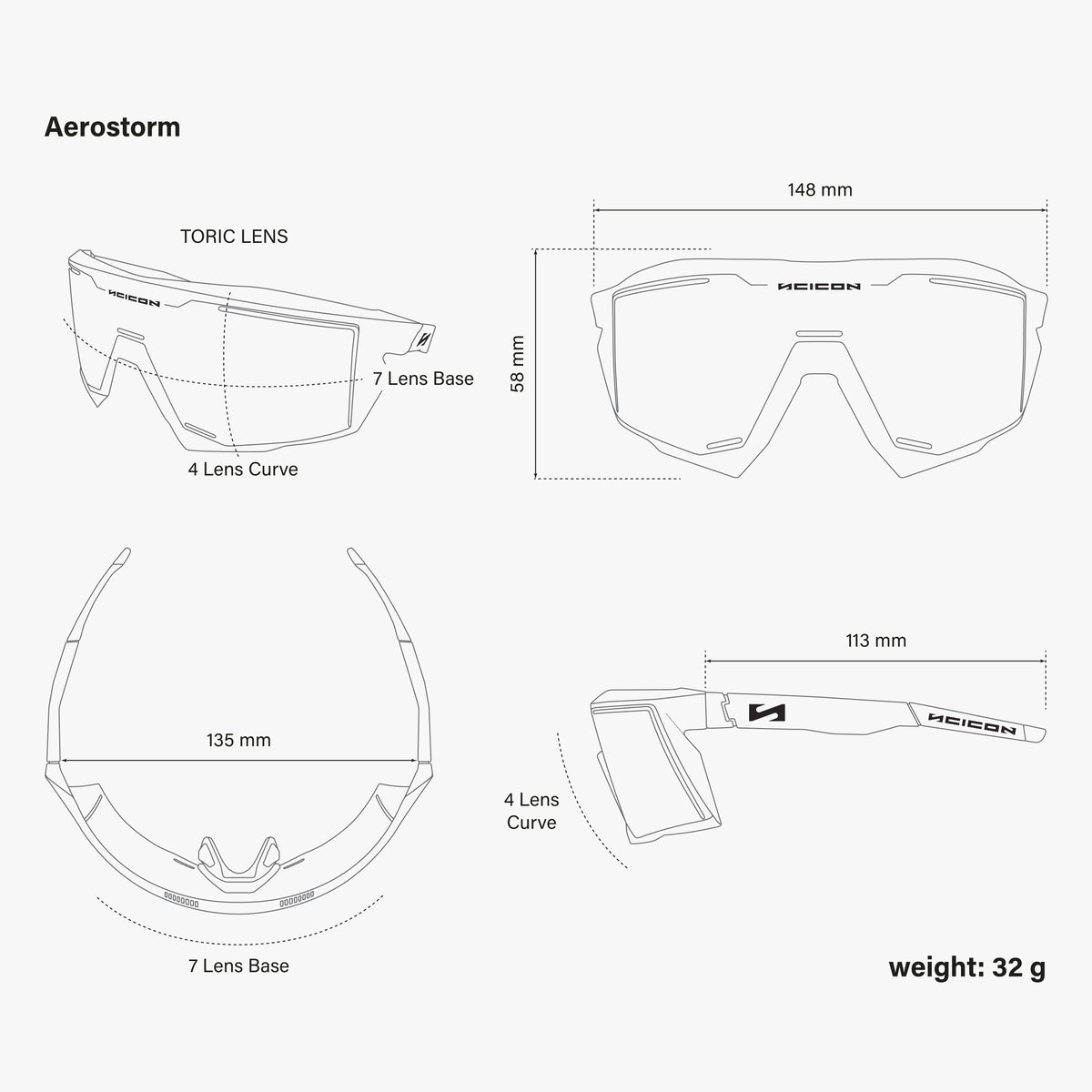 SCICON AEROSTORM Bril Multimirror Gold