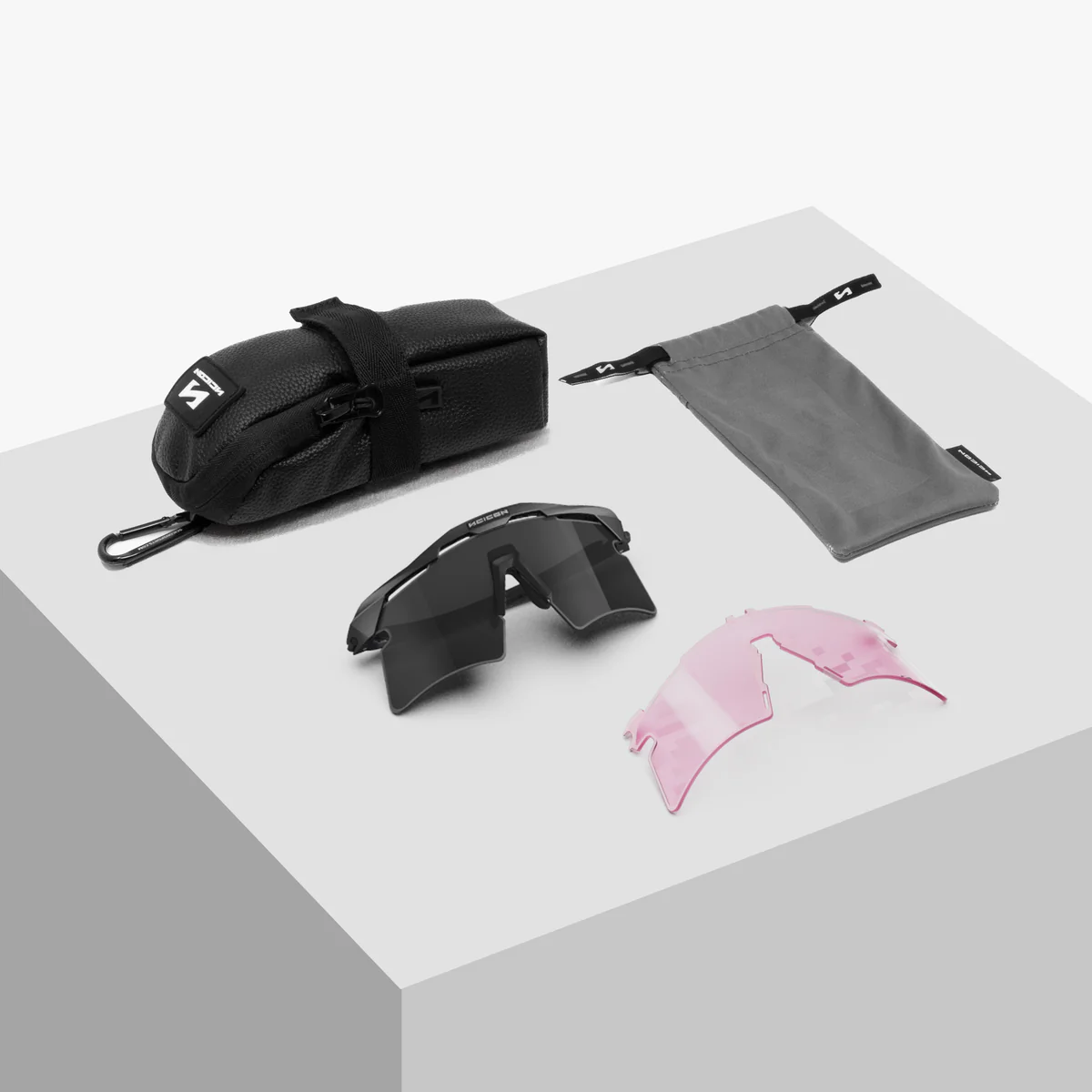 Briller SCICON AEROSHADE 2.0 TITANIUM UAE EMIRATES Glas Smoke Black + Pink