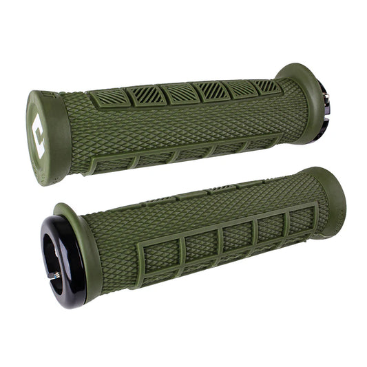 Grips ODI ELITE PRO V2.1 Lock-on 130 mm Ελιά