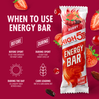 HIGH5 ENERGY BAR Energy Bar (55g) Red Berries