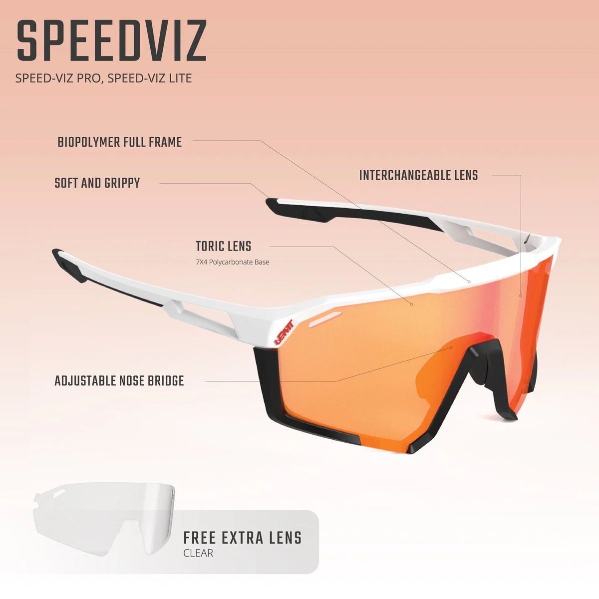 Brýle LEATT SPEEDVIZ PRO Černá Satin Fotochromické Iriz Stříbrné sklo