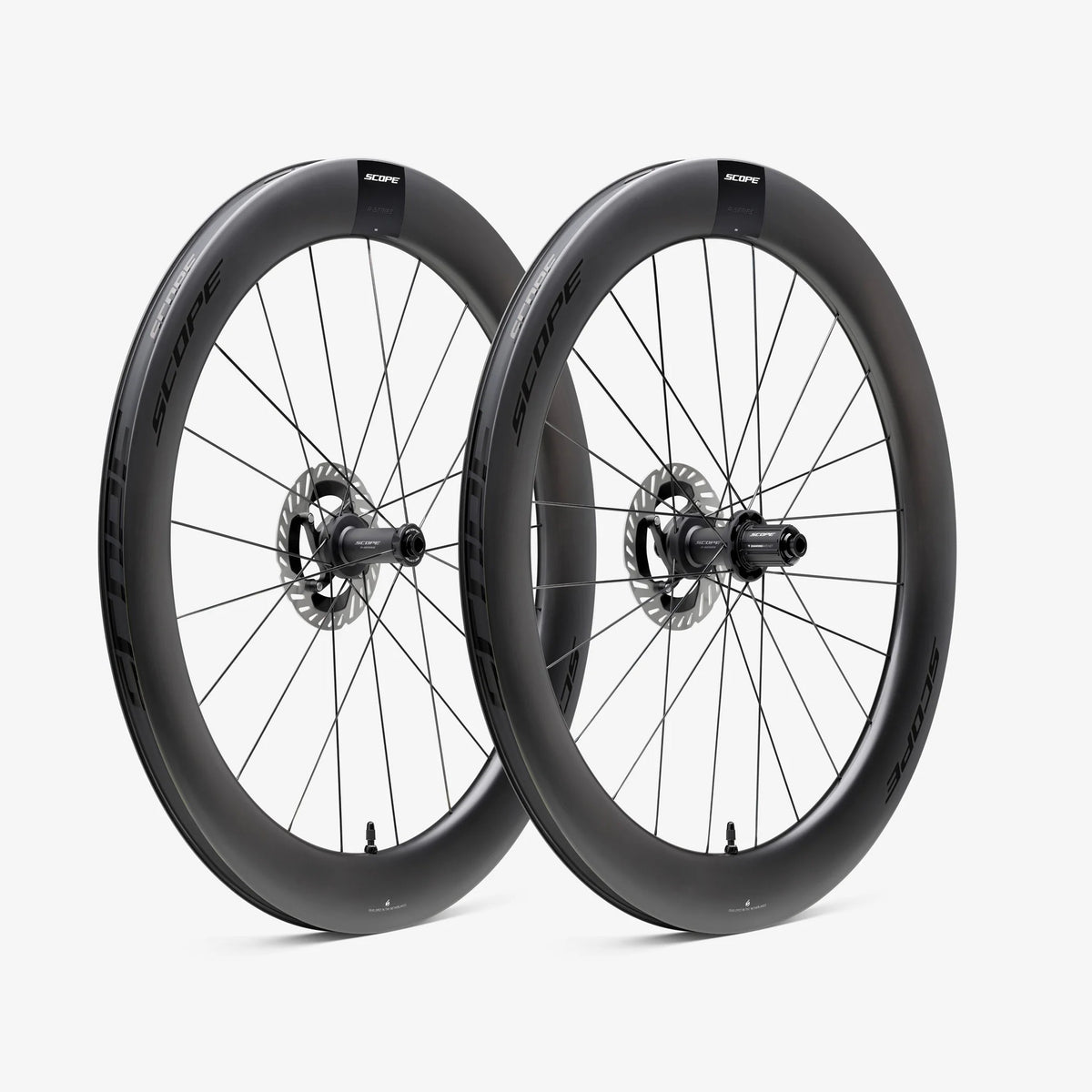 SCOPE Race R6 Tubeless Ready Wheelset (Centerlock) Black