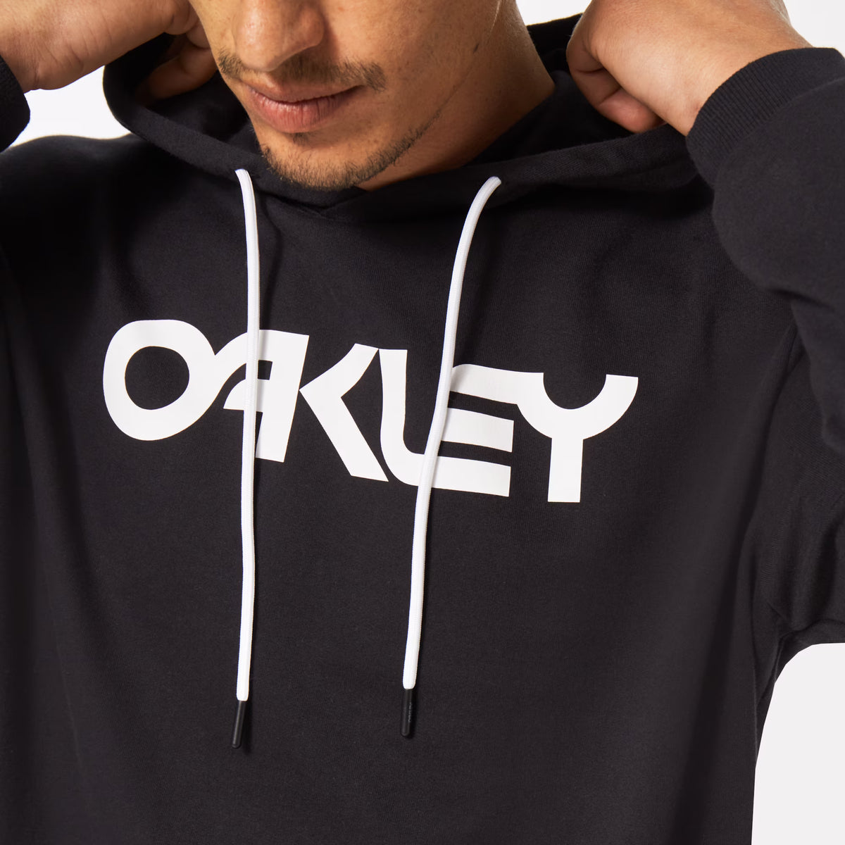Huvtröja OAKLEY B1B PO 2.0 Svart/Vit