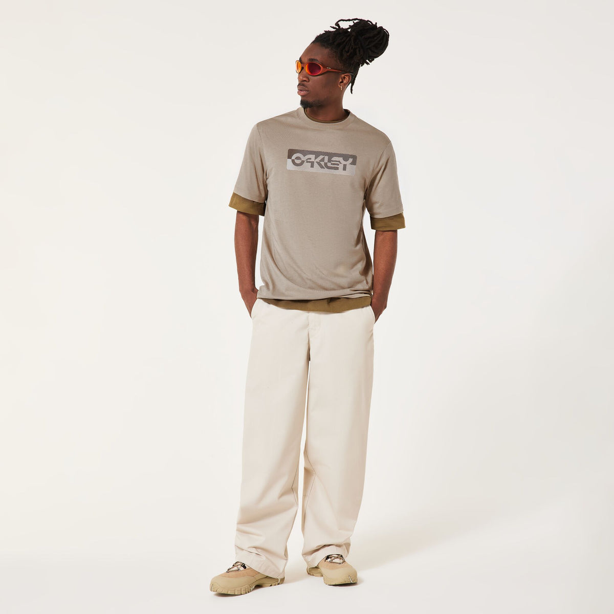 T-Shirt OAKLEY DUALITY B1B Béžová Pebble