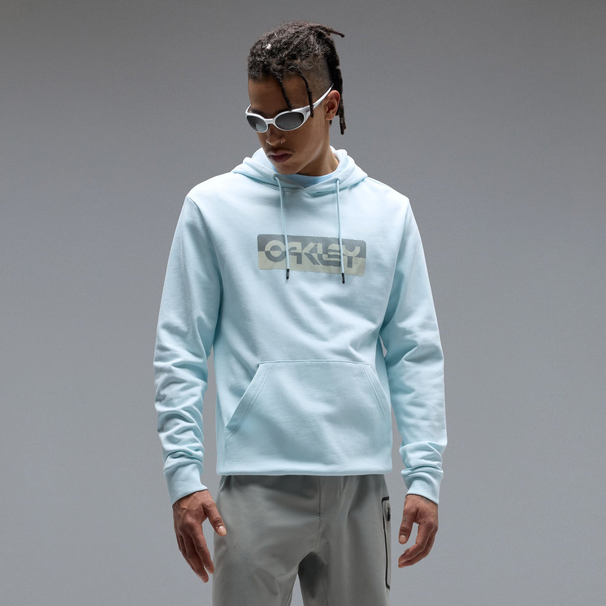 Mikina s kapucí OAKLEY DUALITY B1B PO Modrá Frost