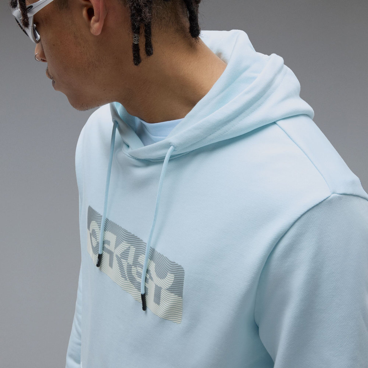 Mikina s kapucí OAKLEY DUALITY B1B PO Modrá Frost