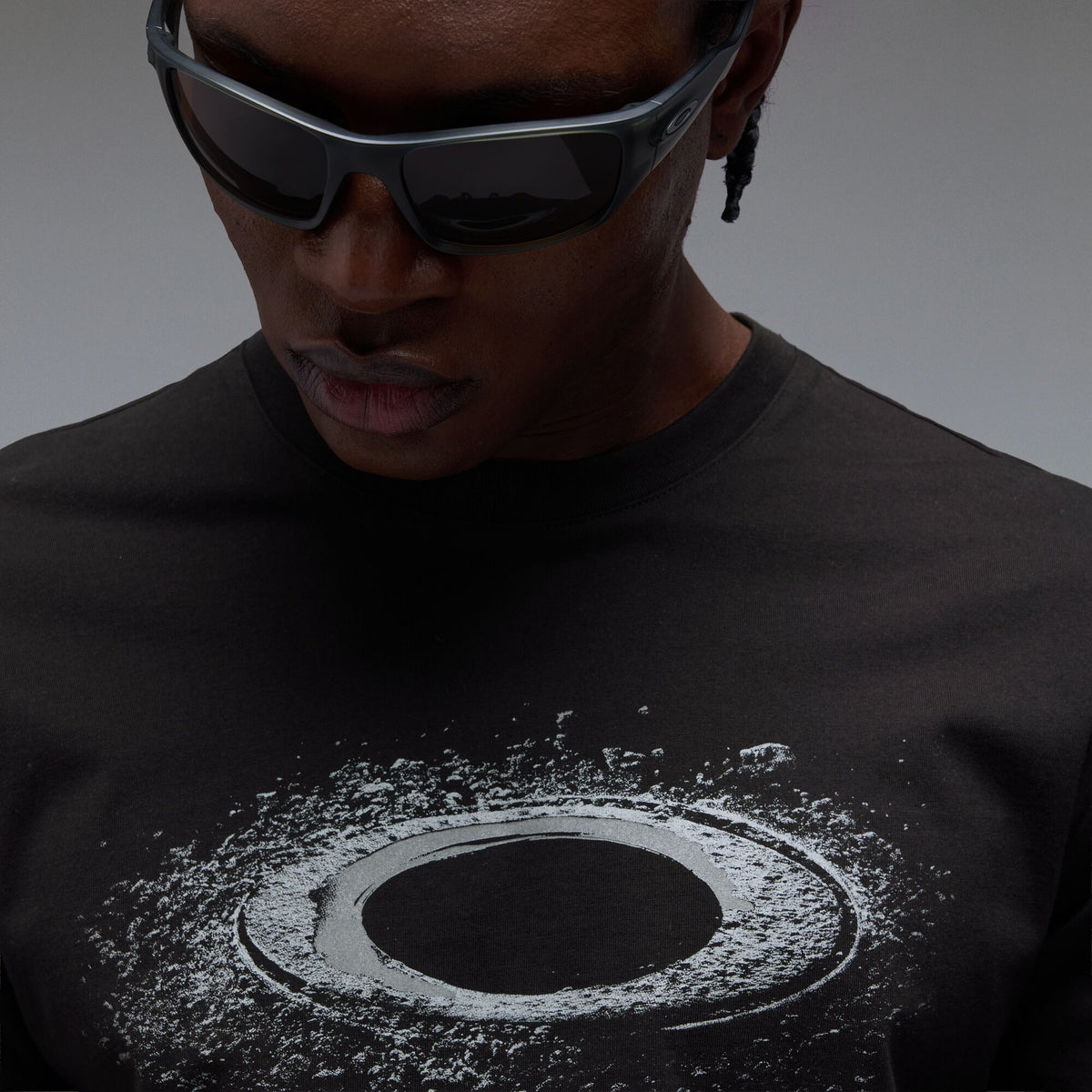 OAKLEY LUNAR ELLIPSE TEE T-shirt Sort