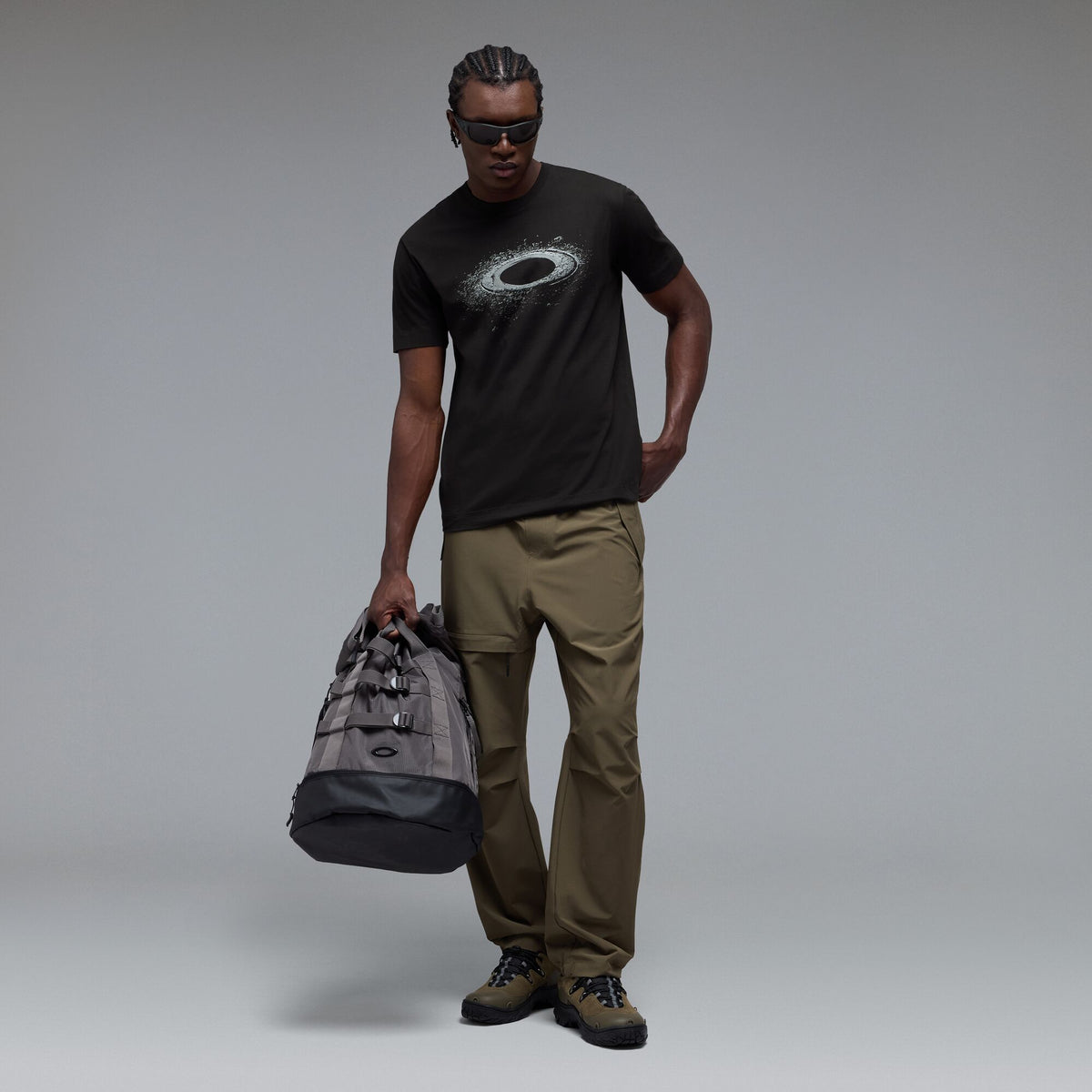 OAKLEY LUNAR ELLIPSE TEE T-shirt Sort