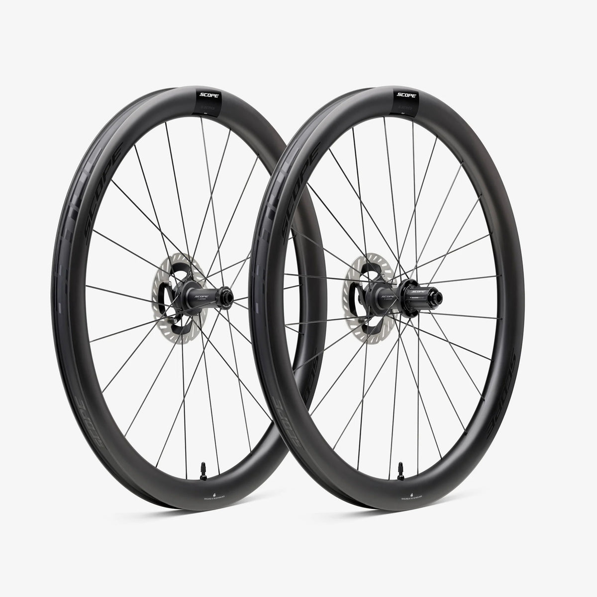 SCOPE R4.G Tubeless Ready-hjulsæt (Centerlock) sort