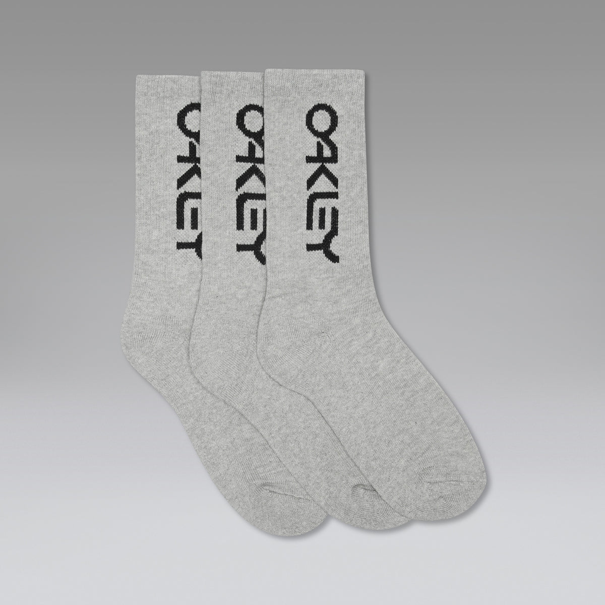 OAKLEY B1B SOCKS 2.0 sokker grå (3 par)