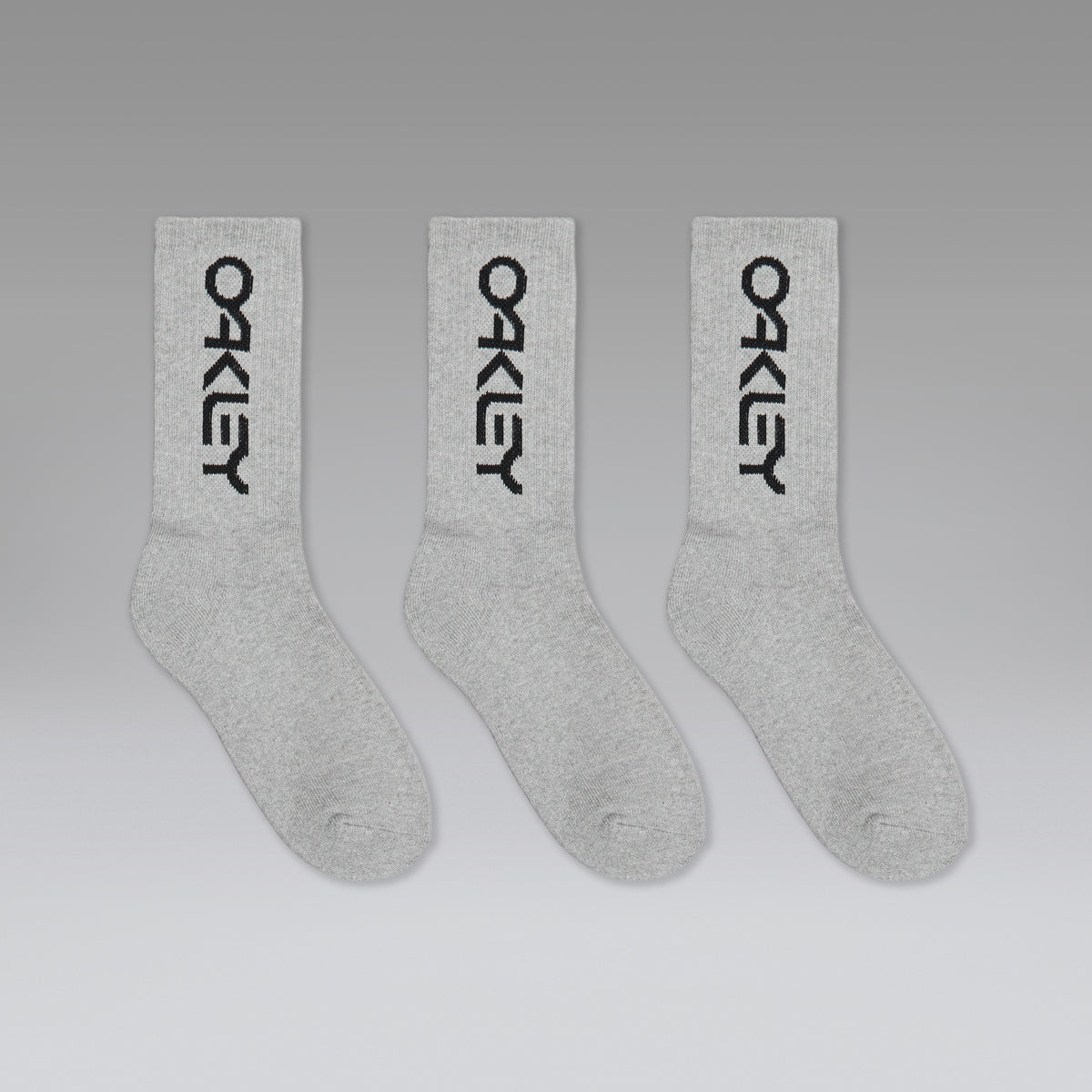 OAKLEY B1B SOCKS 2.0 sokker grå (3 par)