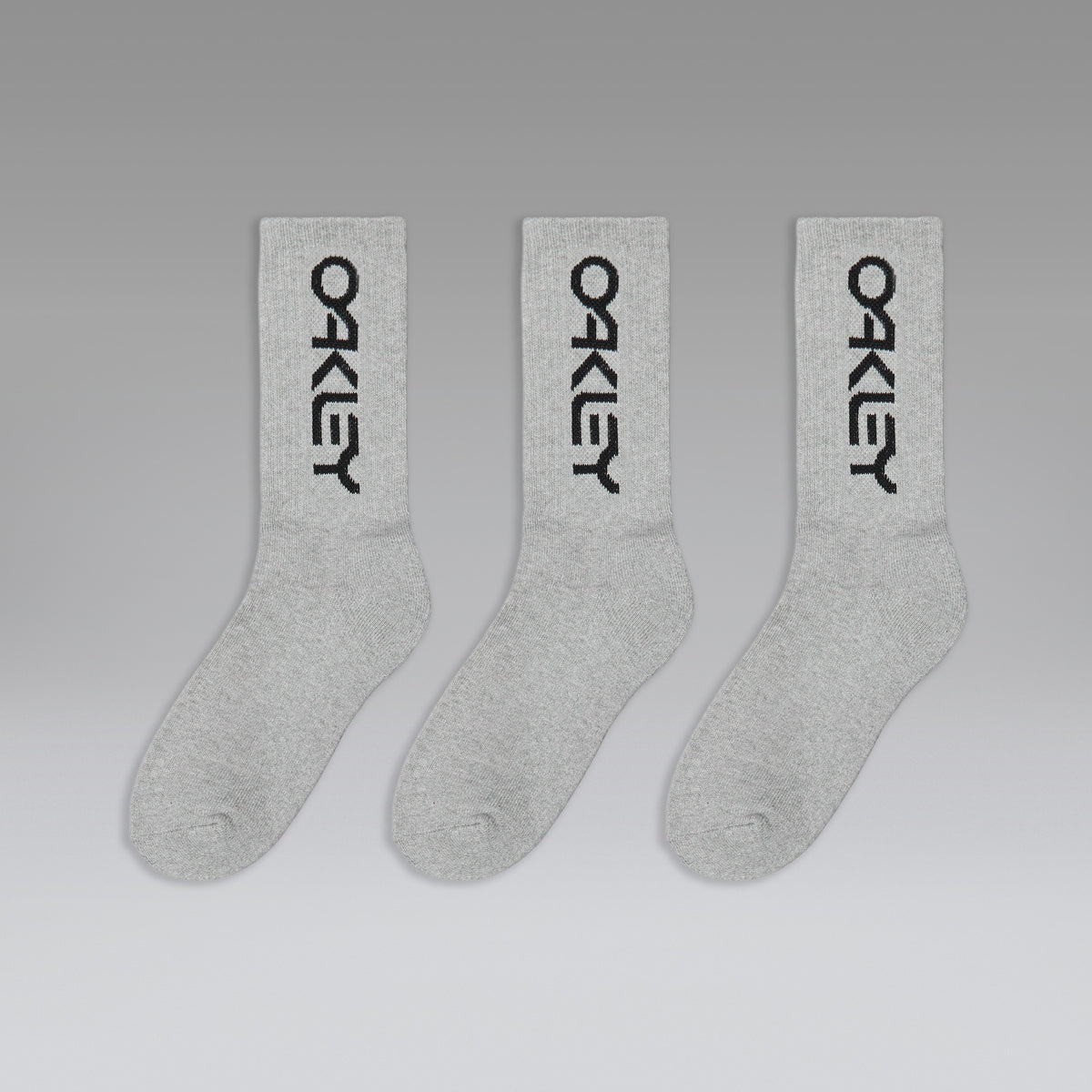 OAKLEY B1B SOCKS 2.0 sokker grå (3 par)