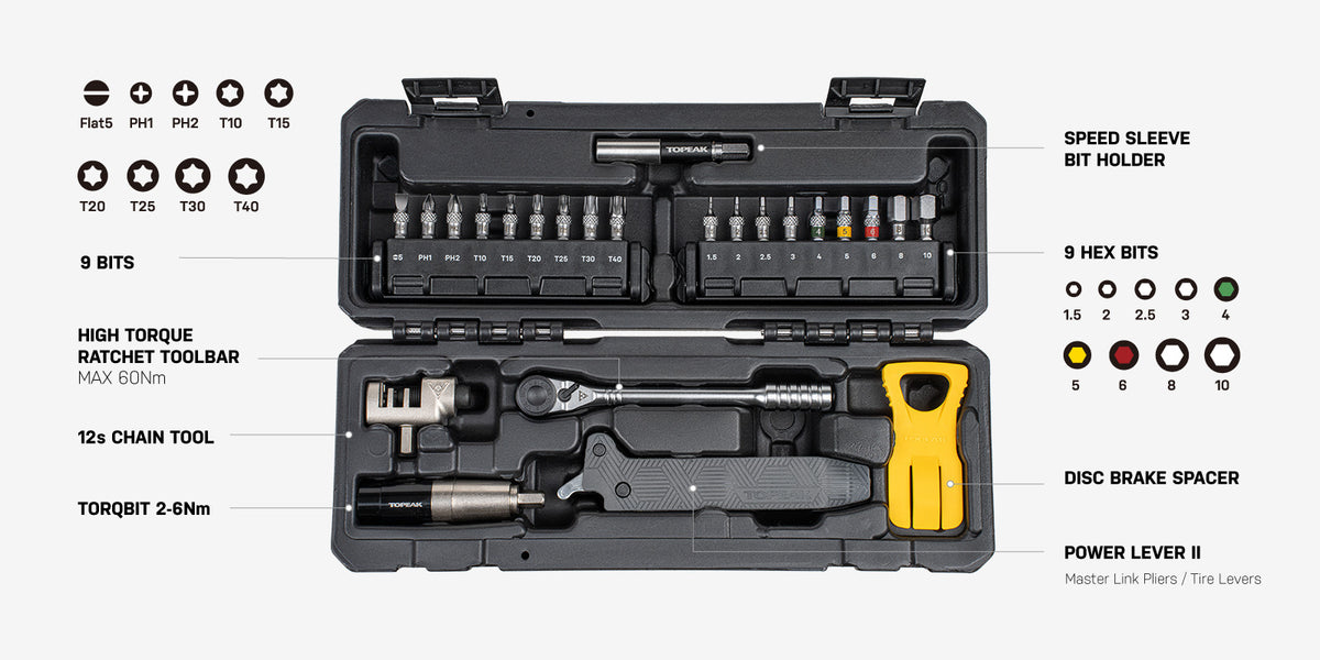 Sada nástrojů TOPEAK ESSENTIAL TOOLSHOP (24 dílů)