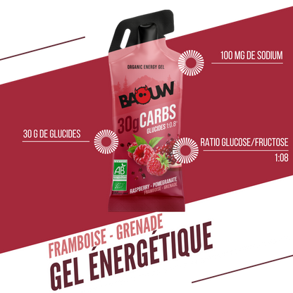 Ενεργειακό Gel BAOUW Βατόμουρο/Ρόδι (44g)