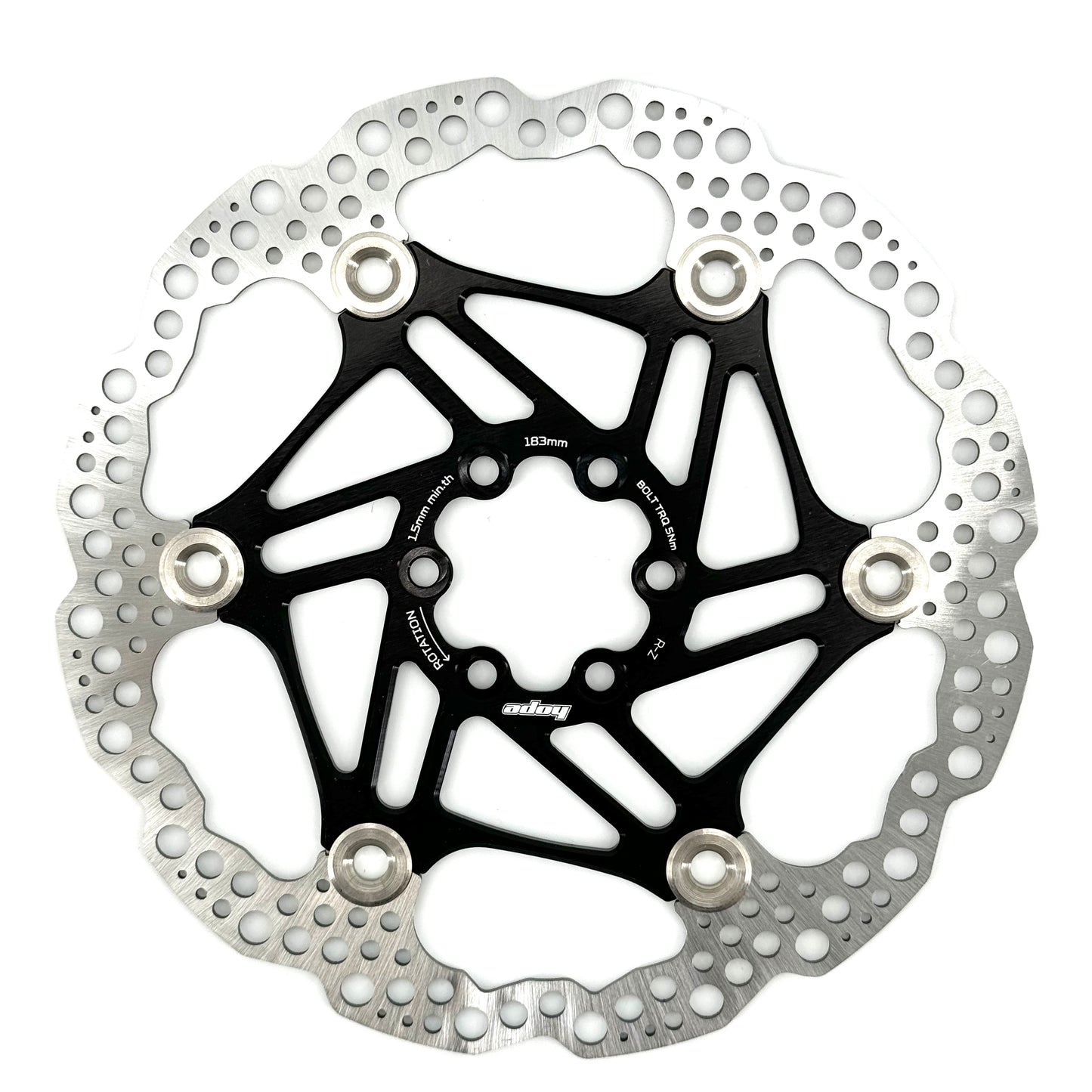 HOPE X2/E4/V4 6-Bolt Floating Disc Black