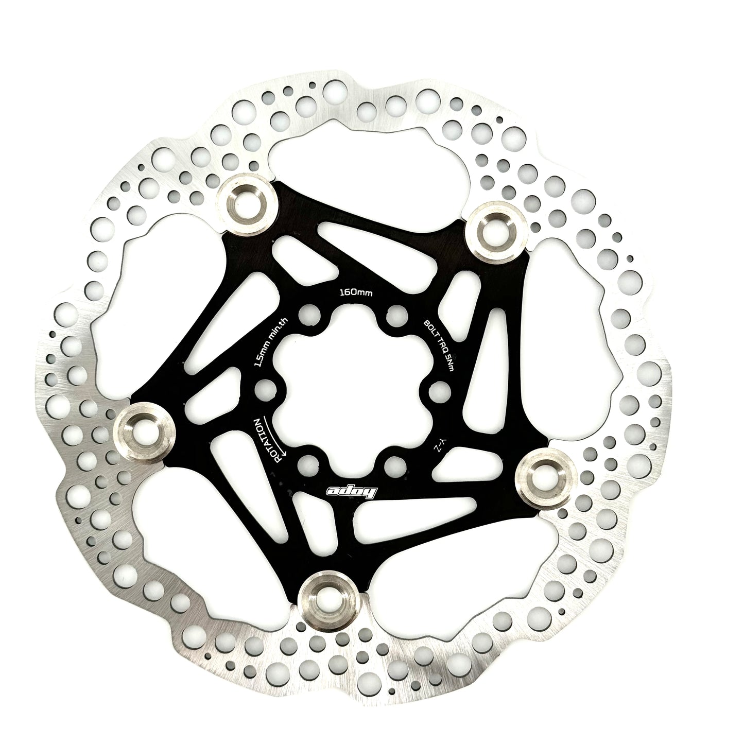 HOPE X2/E4/V4 6-Bolt Floating Disc Black