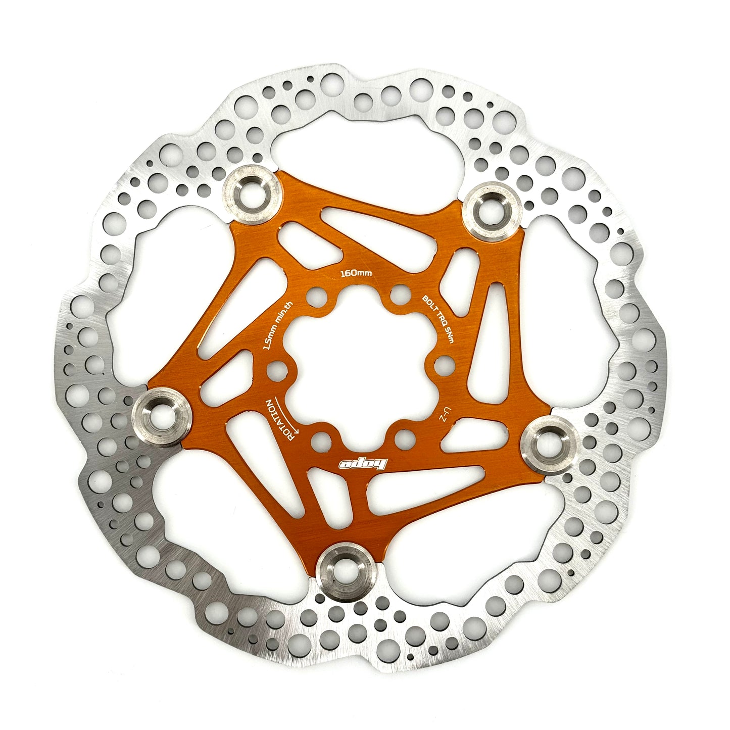 HOPE X2/E4/V4 6-Bolt Floating Disc Orange