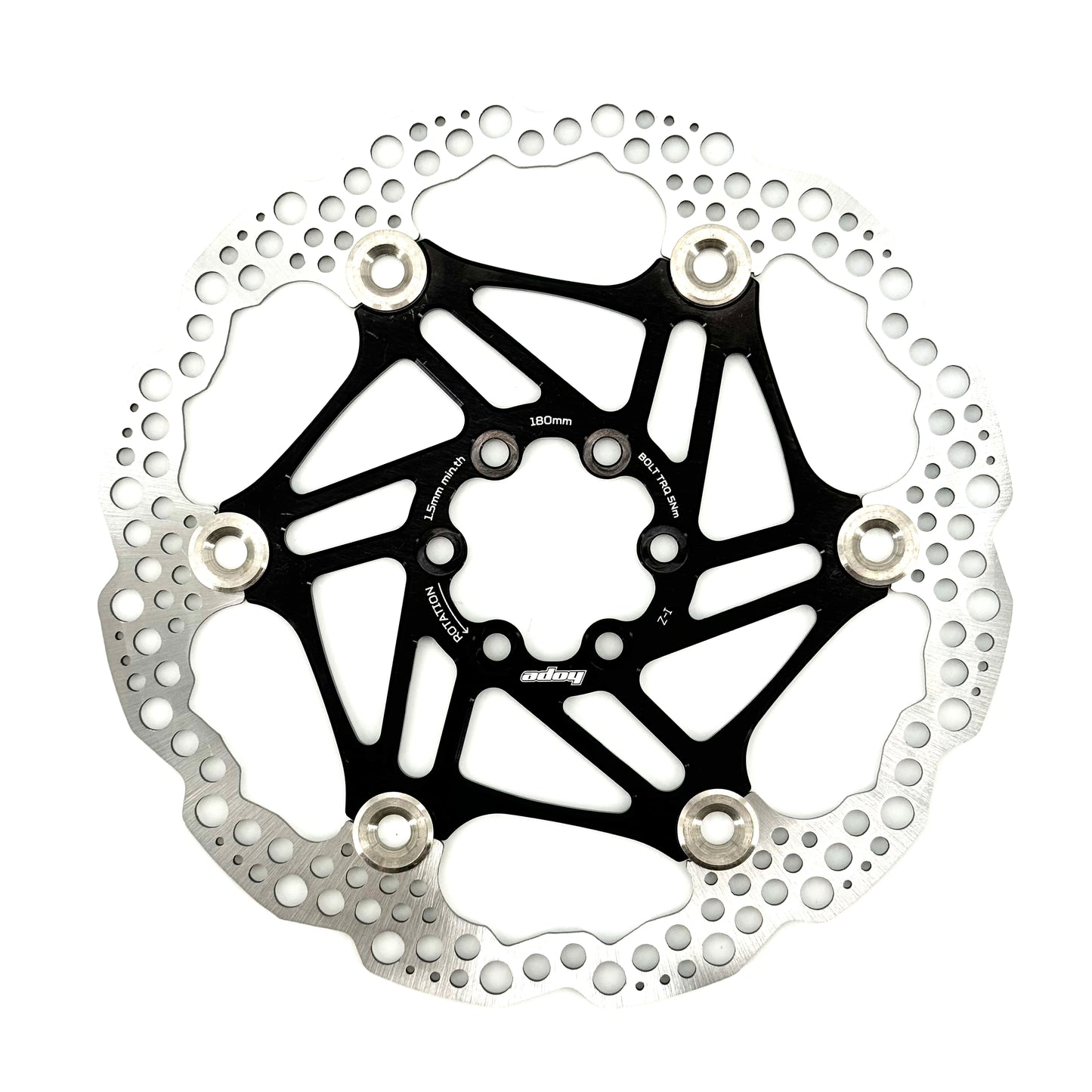 HOPE X2/E4/V4 6-Bolt Floating Disc Black