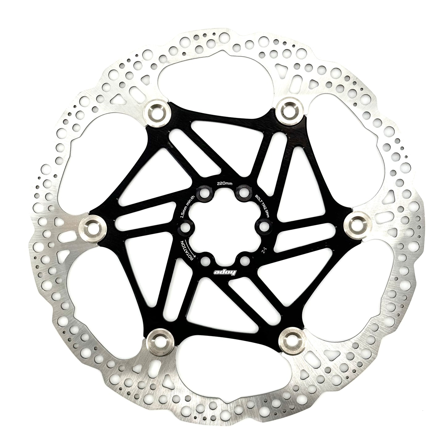 HOPE X2/E4/V4 6-Bolt Floating Disc Black