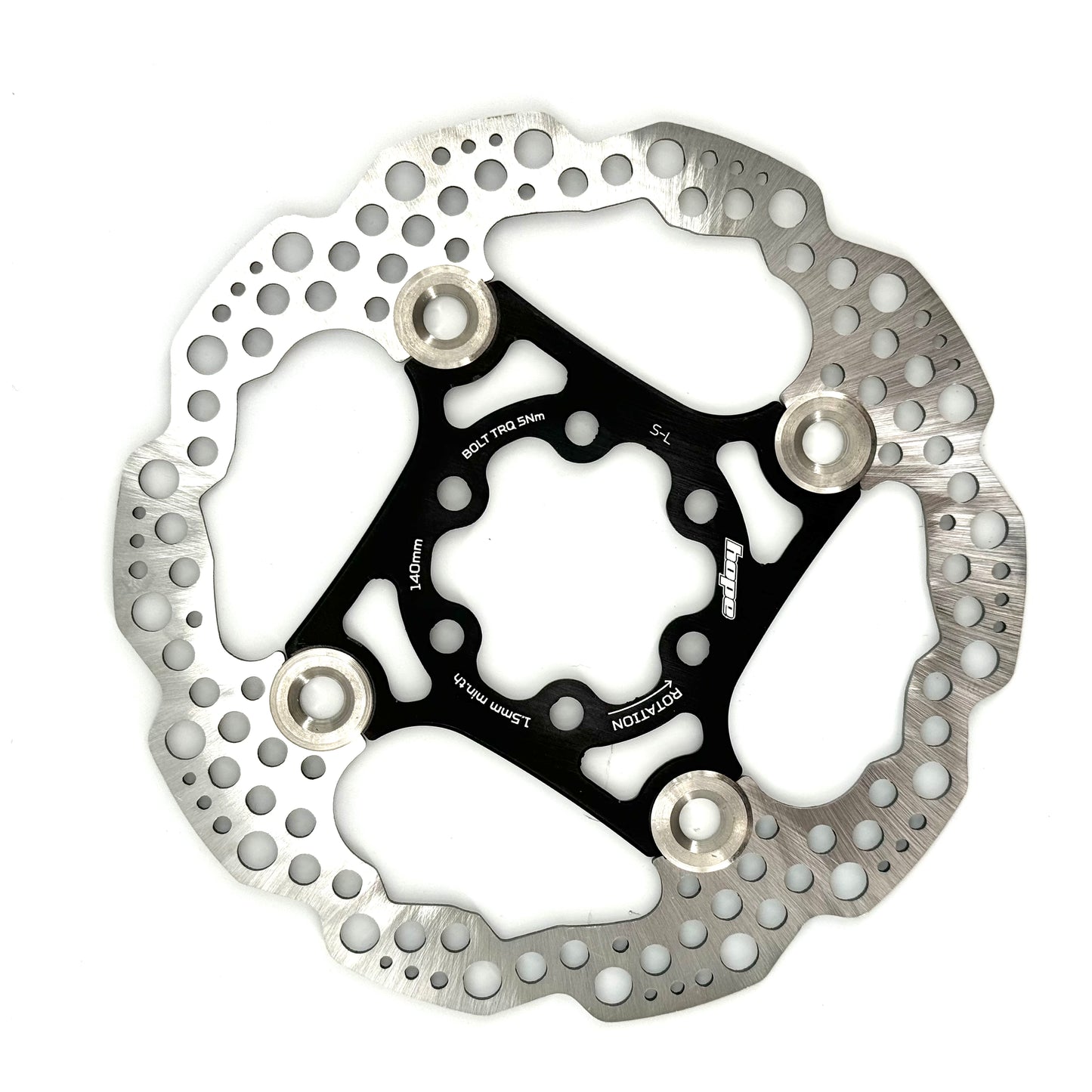 HOPE X2/E4/V4 6-Bolt Floating Disc Black