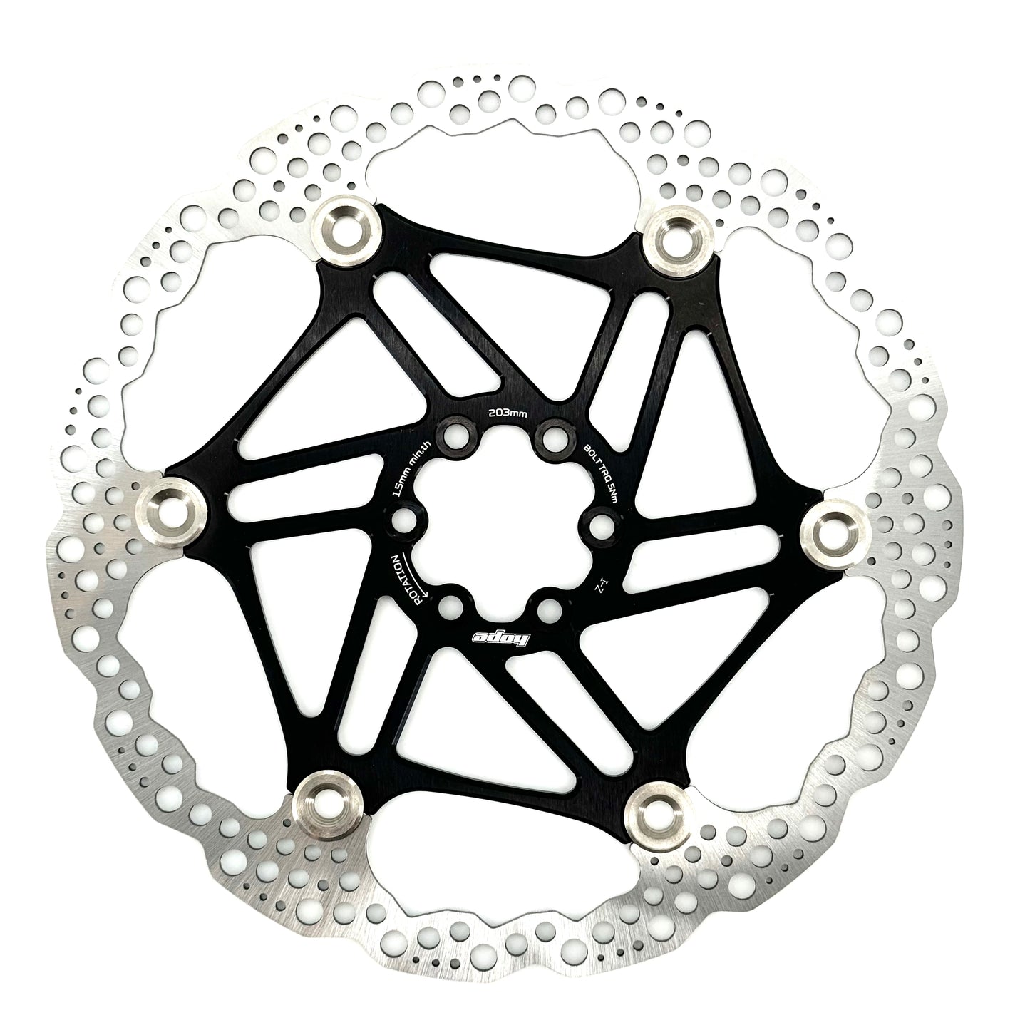 HOPE X2/E4/V4 6-Bolt Floating Disc Black