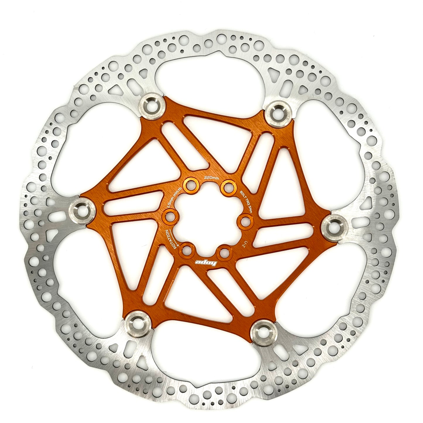 HOPE X2/E4/V4 6-Bolt Floating Disc Orange