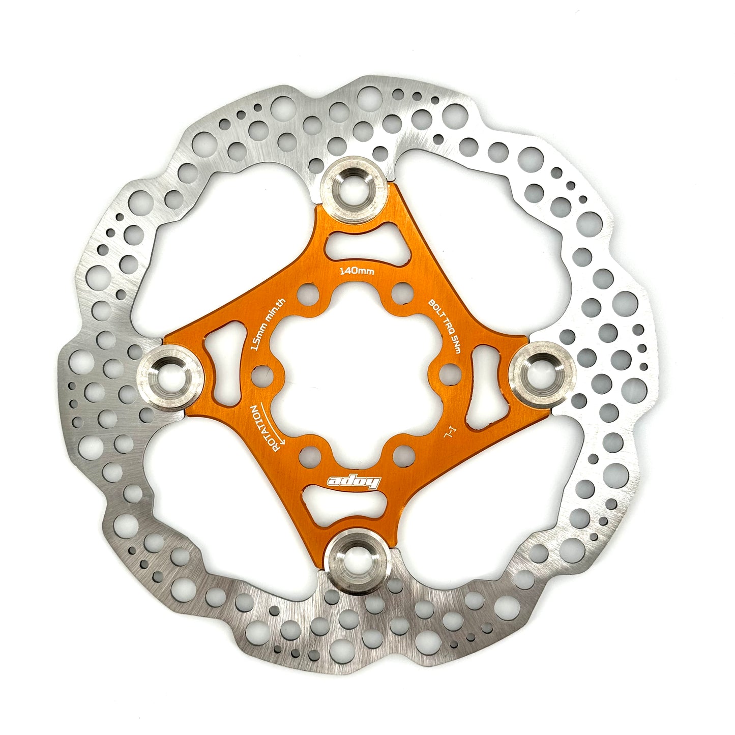 HOPE X2/E4/V4 6-Bolt Floating Disc Orange