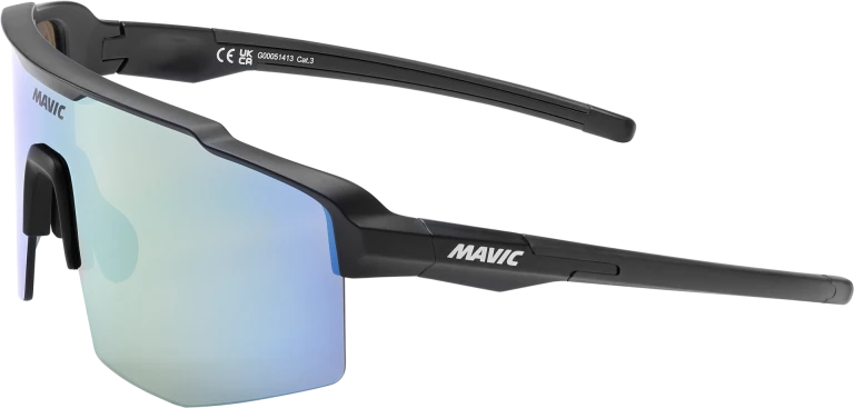 MAVIC MVS SHIELD Glasses Black Gold/Blue Lens