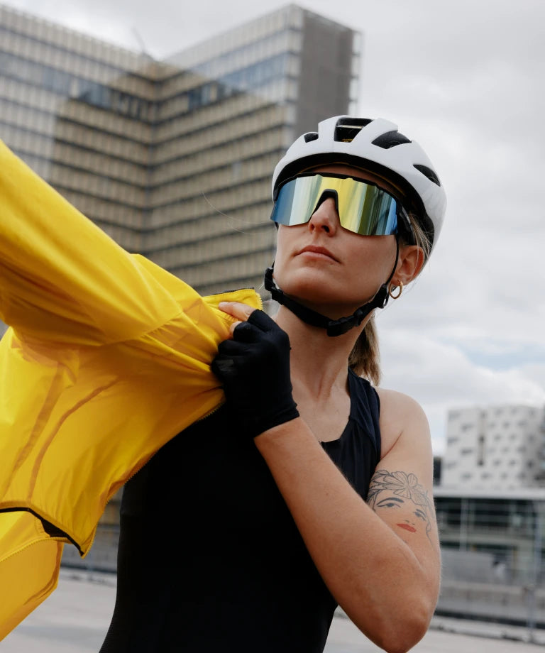 MAVIC MVS SHIELD Glasses Black Gold/Blue Lens