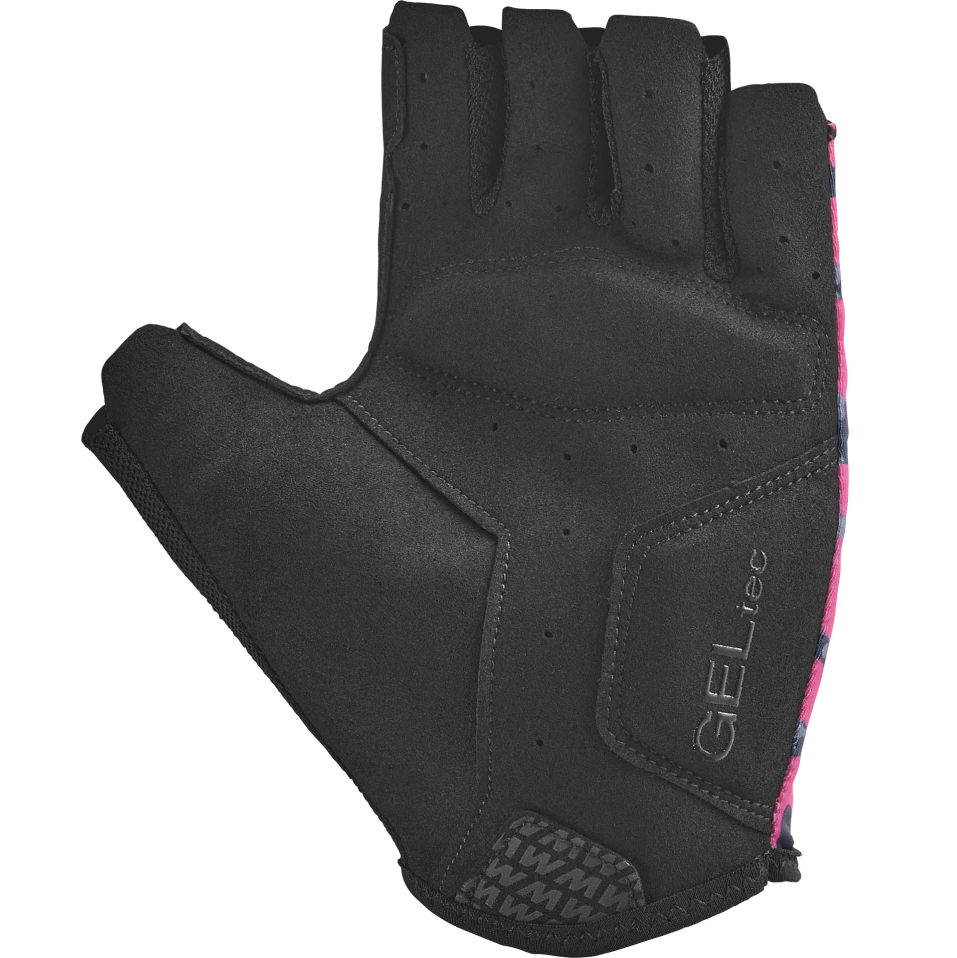 MAVIC ESSENTIAL PADDED GRAPHIC Short Gloves Grey/Pink