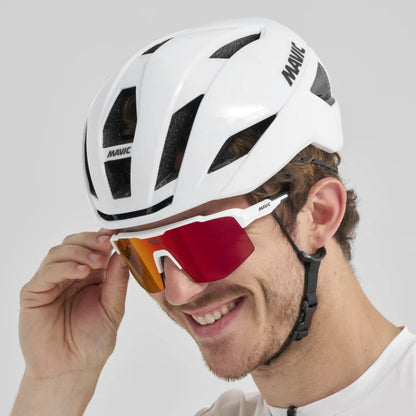 MAVIC MVS SHIELD Glasses White Red Lens