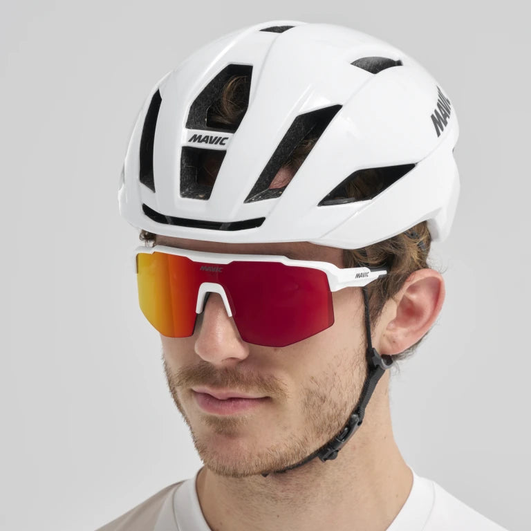 Glasögon MAVIC MVS SHIELD Vit Glas Red