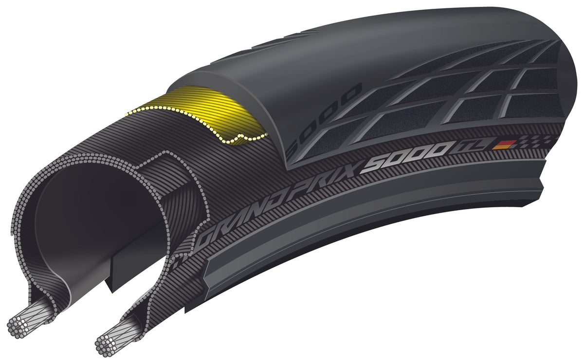 Ελαστικό CONTINENTAL GRAND PRIX 5000 S TR 650b Tubeless Ready Καφέ