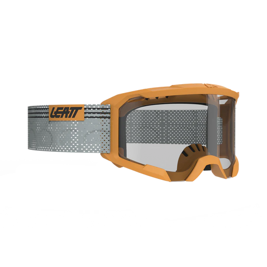 Maska LEATT VELOCITY 4.0 MTB X-FLOW žlutá průhledná čočka
