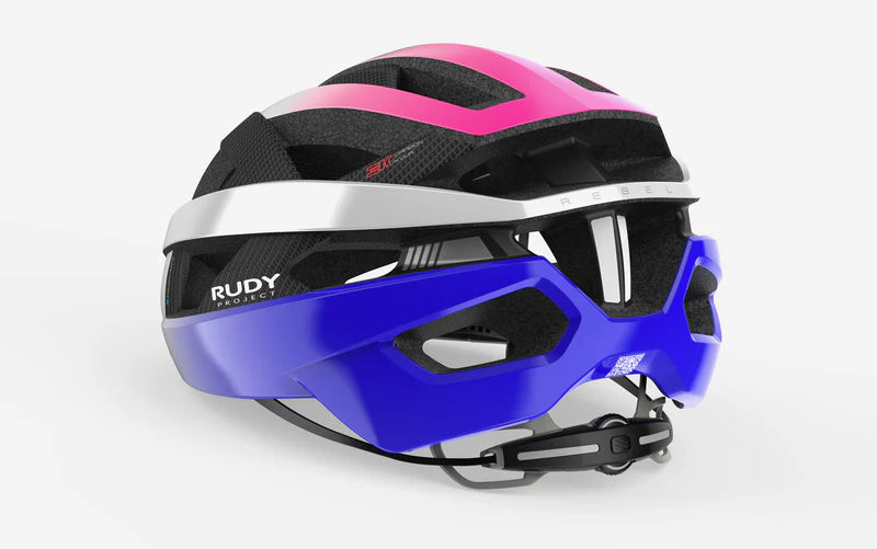Weghelm RUDY PROJECT REBEL CARBON Wit/Violet/Roze
