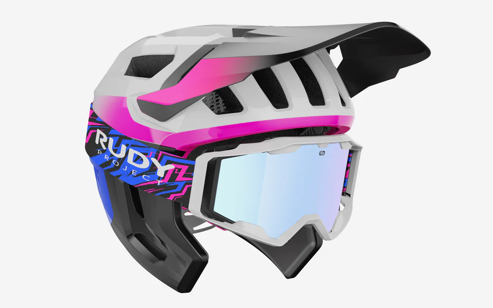 MTB-helm RUDY PROJECT TERRAFORM PRO Wit/Roze
