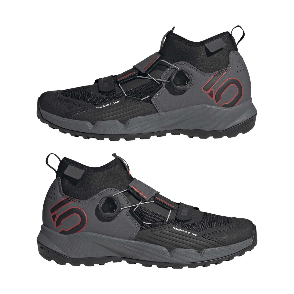 MTB-sko ADIDAS FIVE TEN TRAILCROSS PRO CLIP-IN Grå/Sort/Rød