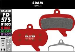 Semi-Metalliska Bromsbelägg GALFER ADVANCED Sram Maven