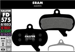 Ημιμεταλλικά Τακάκια GALFER PERFORMANCE Sram Maven