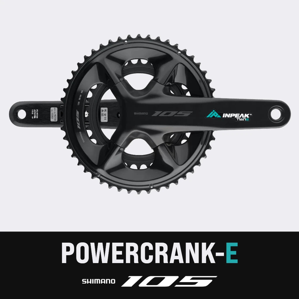 INPEAK POWERCRANK-E TWIN2 LR Shimano 105 R7100 Power Meter Chainset