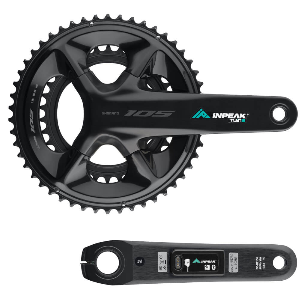 INPEAK POWERCRANK-E TWIN2 LR Shimano 105 R7100 Power Meter Chainset