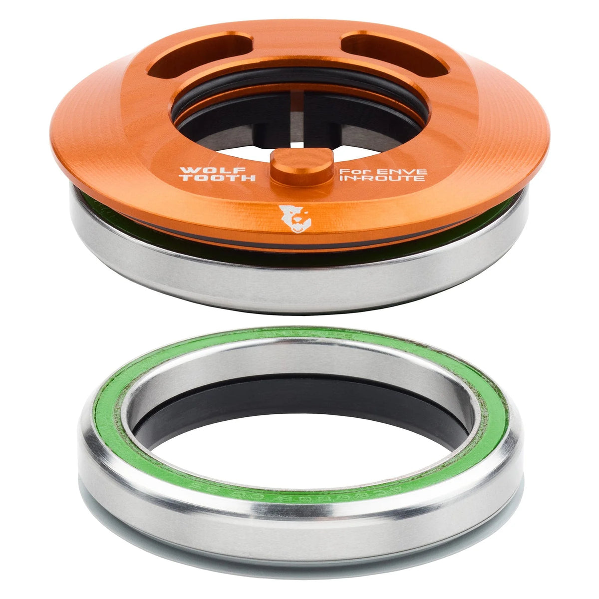 WOLF TOOTH PREMIUM AERO IS52 ENVE In-Route Orange Integrated Headset