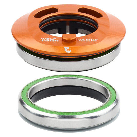 WOLF TOOTH PREMIUM AERO IS52 ENVE In-Route Orange Integrated Headset