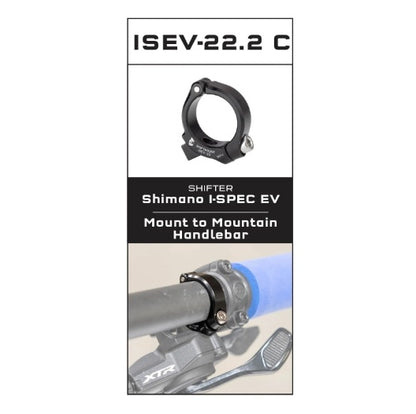 Adapter za Pritrditev WOLF TOOTH ShiftMount ISII - 22 Shimano I-SPEC EV Shifter> Krmilo 22,2 mm