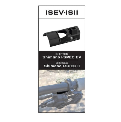 Adaptateur de Fixation WOLF TOOTH ShiftMount ISEV-ISII Shimano I-SPEC EV Shifter > Frein Shimano I-SPEC II