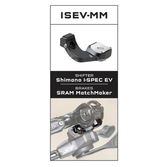 Monteringsadapter WOLF TOOTH ShiftMount ISEV-MM Shimano I-SPEC EV Skifter> SRAM MatchMaker Bremse OEM