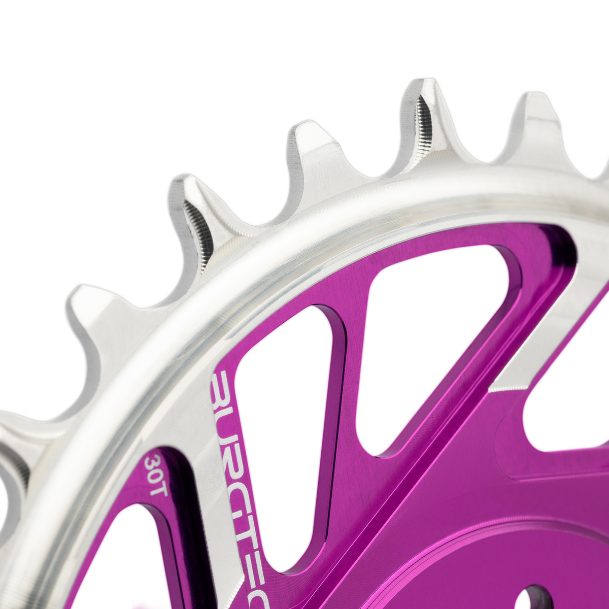 Single Chainring BURGTEC THICK THIN 12S BOOST Direct Mount 8 Bolts T-Type Narrow Wide Offset 3mm Purple