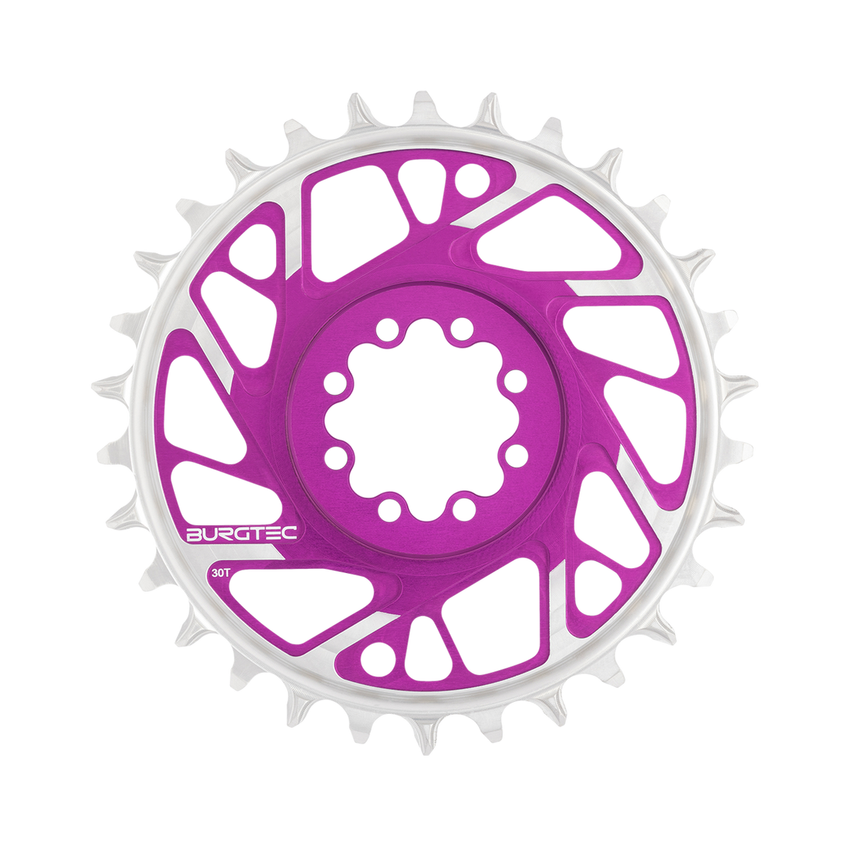 Single Chainring BURGTEC THICK THIN 12S BOOST Direct Mount 8 Bolts T-Type Narrow Wide Offset 3mm Purple