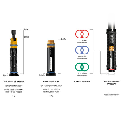 Tubeless Reparatieset + Geïntegreerde Multitool M Stuur LEZYNE DUAL
