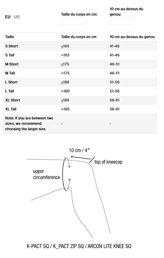 Knæbeskyttere ION K-Pact SQ Unisex Sort